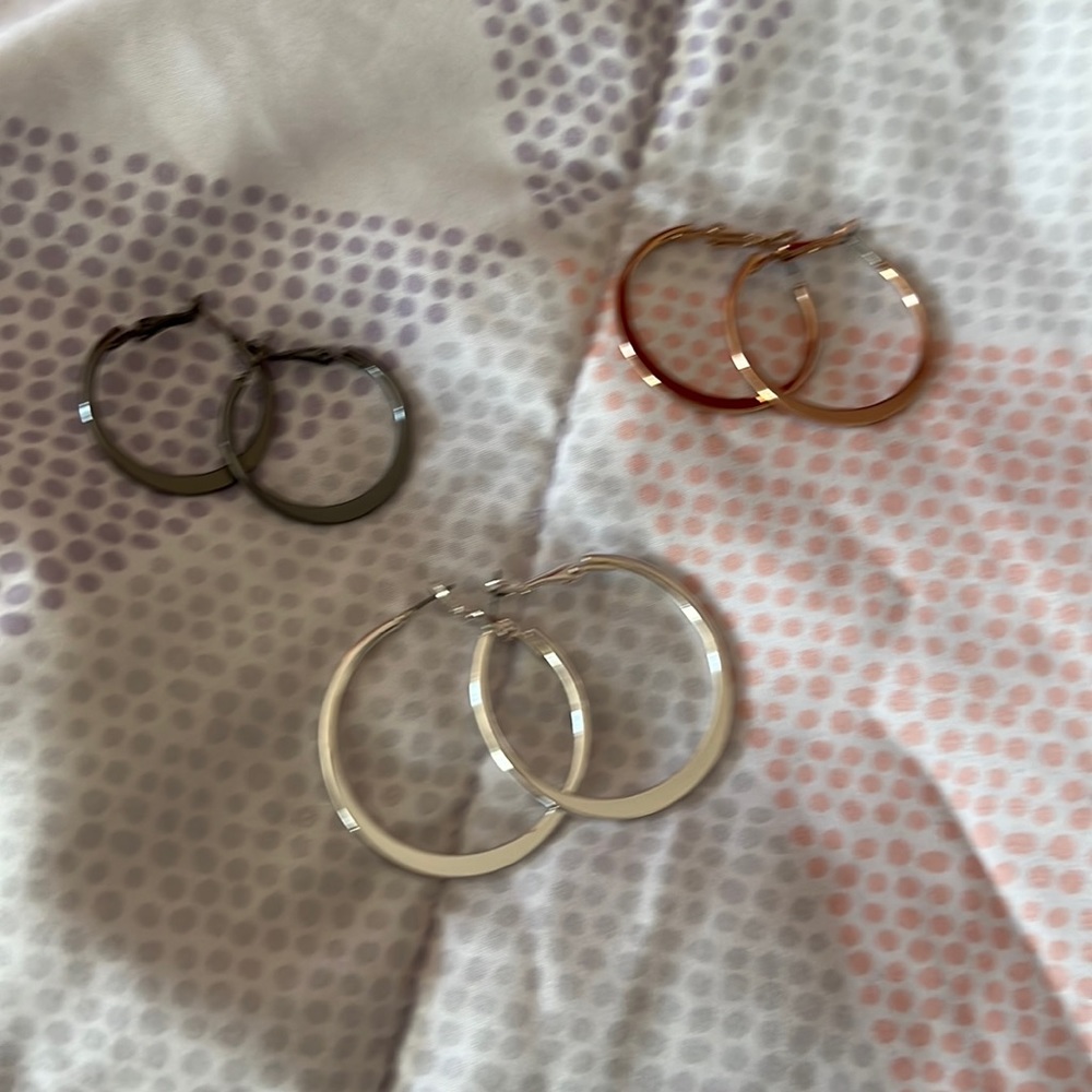 Hoop earring trio